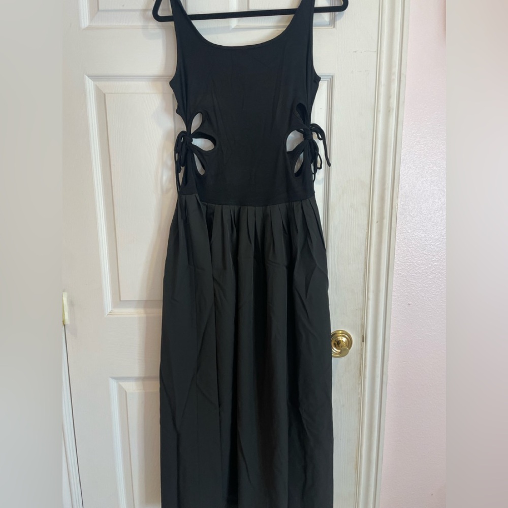 Black cut out dress
